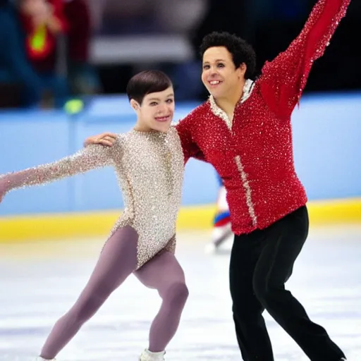 Image similar to Adrian Martinez as ice skater