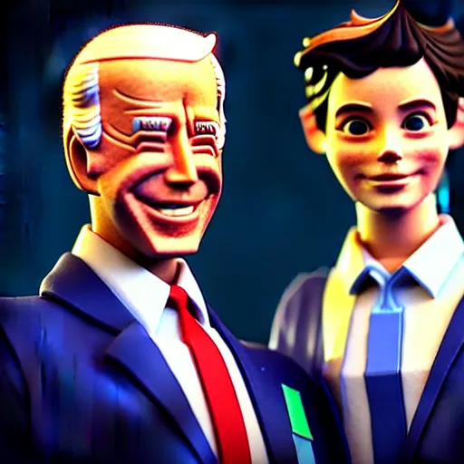 Prompt: cartoon of joe biden and peter parker standing proudly shoulder to shoulder ultra realistic, lens flare, atmosphere, glow, detailed, intricate, full of colour, cinematic lighting, trending on artstation, 4 k, hyperrealistic, focused, extreme details, unreal engine 5, cinematic, masterpiece, ultra realistic, hyper realistic, highly detailed, sharp focus, digital art