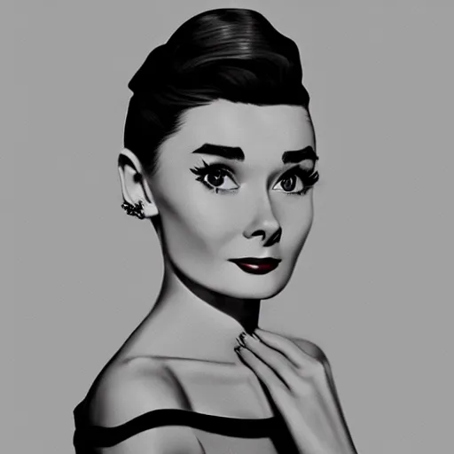 Prompt: gorgeous female Audrey Hepburn, 1930s style clothing, old photo from the 1930s, realistic character concept, medium shot, elegant pose, illustration, symmetrical face and body, realistic eyes, artstation, cinematic lighting, hyperdetailed, detailed realistic symmetrical eyes, cgsociety, 8k, high resolution, Charlie Bowater, Tom Bagshaw, Norman Rockwell, single face, insanely detailed and intricate, beautiful, elegant, autumn leaves background, vfx, postprocessing