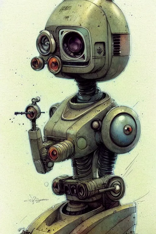 Prompt: (((((1970s robot . muted colors.))))) by Jean-Baptiste Monge !!!!!!!!!!!!!!!!!!!!!!!!!!!