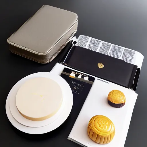 Image similar to jonathan ive dieter rams mooncake 🥮 handbag 👜 👝 packaging