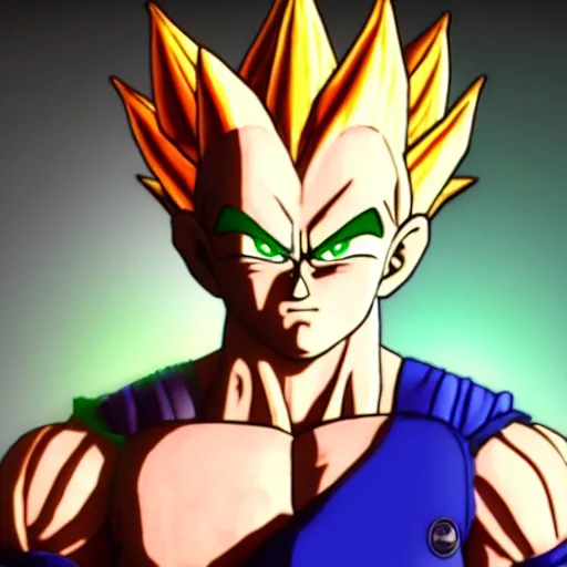 Image similar to vegeta, rendered in sfm