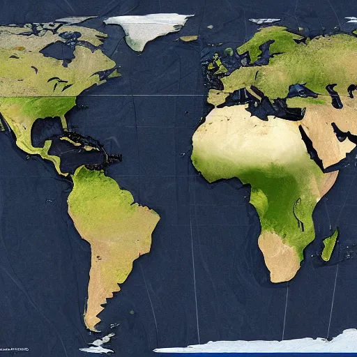 Image similar to earth, world map sketch in full image, trending on artstation, cgsociety