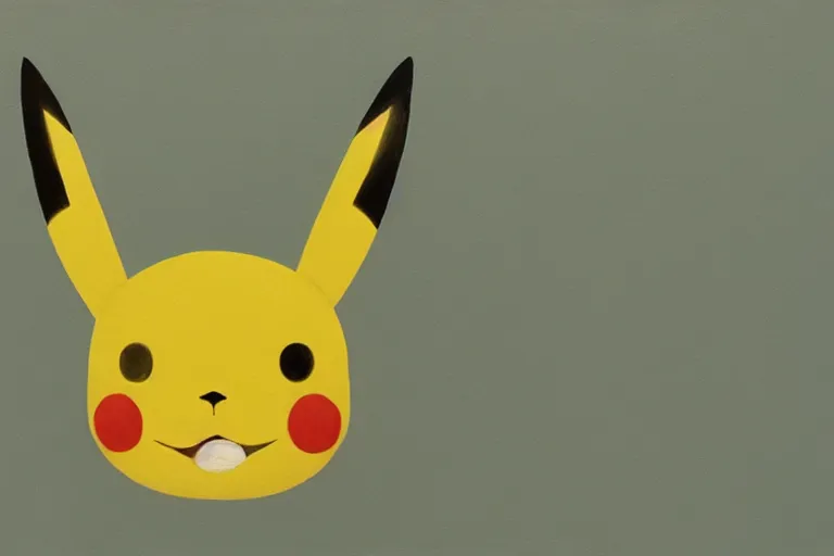 Prompt: pikachu, close up, artwork by tim eitel