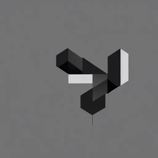 Image similar to futuristic logo for an advertising agency, sharp, modern, clean, minimal