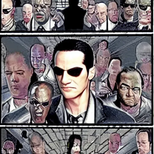 Image similar to The fourth Matrix movie if it had actually been good