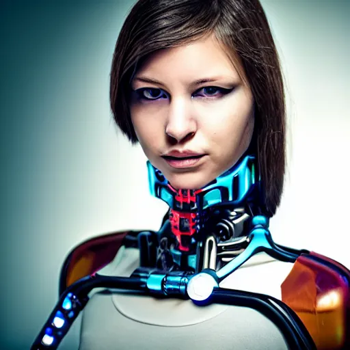 Prompt: portrait photo of a (((((((((((beautiful)))))))))) female cyborg