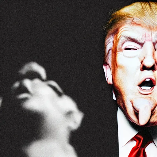 Prompt: Donald Trump as Adele album art, cinestill, 800t, 35mm, full-HD