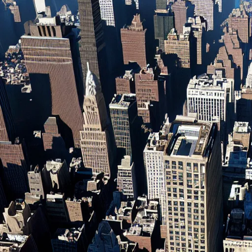 Image similar to New York city in the movie Inception, professional cinematography, CGI