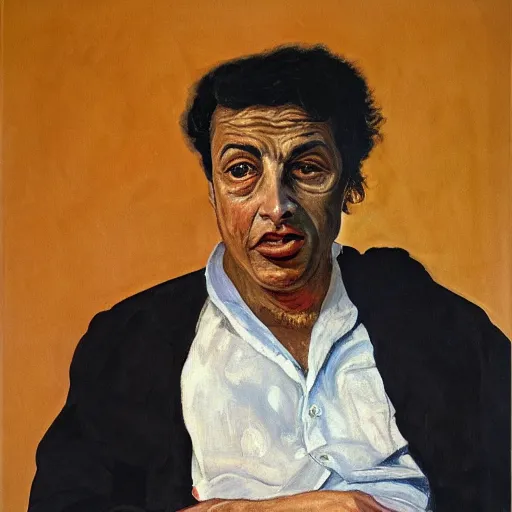 Prompt: portrait of eusebio, painting by paula rego, high detail, high resolution