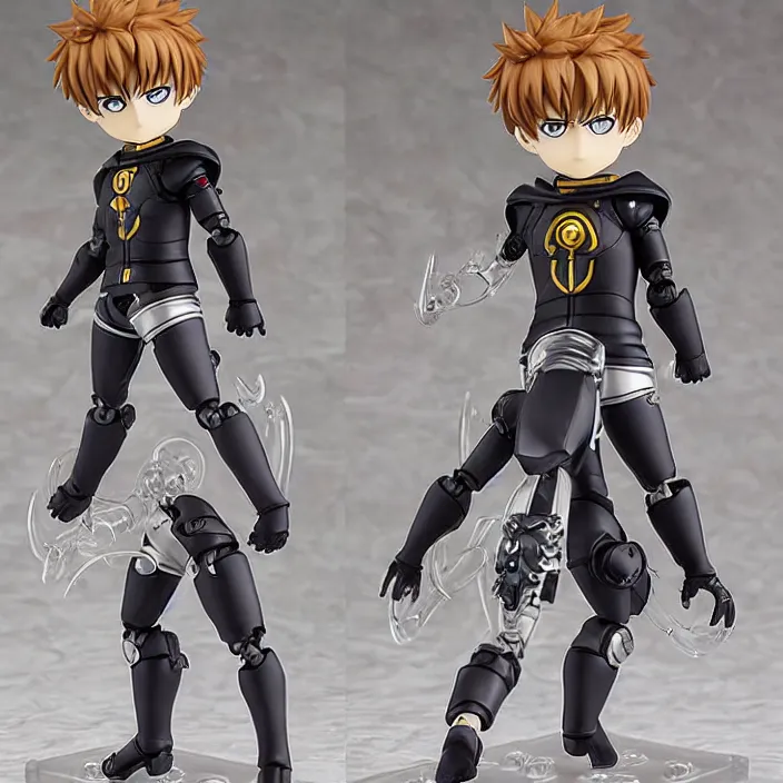 Image similar to Genos, An anime Nendoroid of Genos from One Punch Man , figurine, detailed product photo