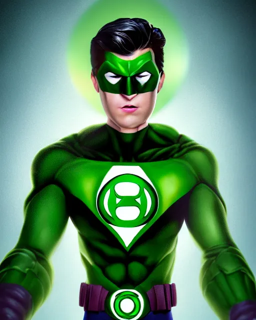 Prompt: an epic comic book style full body portrait painting of green lantern bubble head, elegant, character design by Mark Ryden and Pixar and Hayao Miyazaki, unreal 5, DAZ, hyperrealistic, octane render, cosplay, RPG portrait, dynamic lighting, intricate detail, summer vibrancy, cinematic
