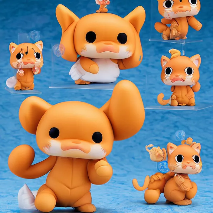 Image similar to Garfield, An anime Nendoroid of Garfield, figurine, detailed product photo