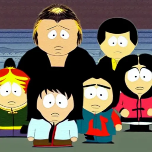 Image similar to jackie chan, in the style of south park