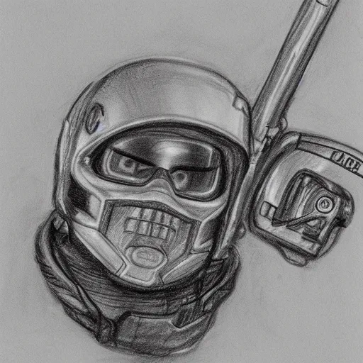 Image similar to pencil sketch of t - 8 5 0