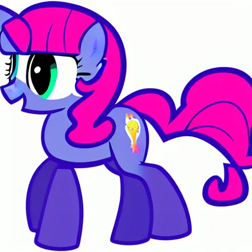 Image similar to Pinkie Pie, drawn by professional brony artist, show-accurate, vector graphics