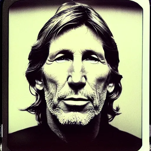 Prompt: Mugshot Portrait of Roger Waters, taken in the 1970s, photo taken on a 1970s polaroid camera, grainy, real life, hyperrealistic, ultra realistic, realistic, highly detailed, epic, HD quality, 8k resolution, body and headshot, film still, front facing, front view, headshot and bodyshot, detailed face, very detailed face