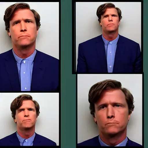 Image similar to tucker carlson mugshot