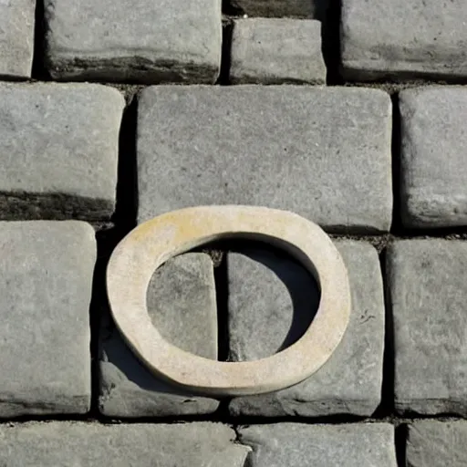 Image similar to letter s in the shape of a stone