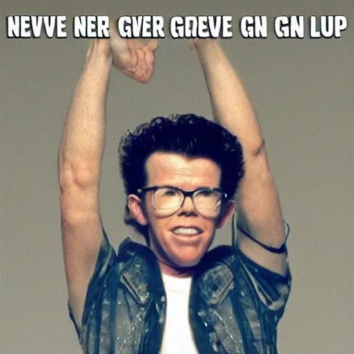 Image similar to never gonna give you up