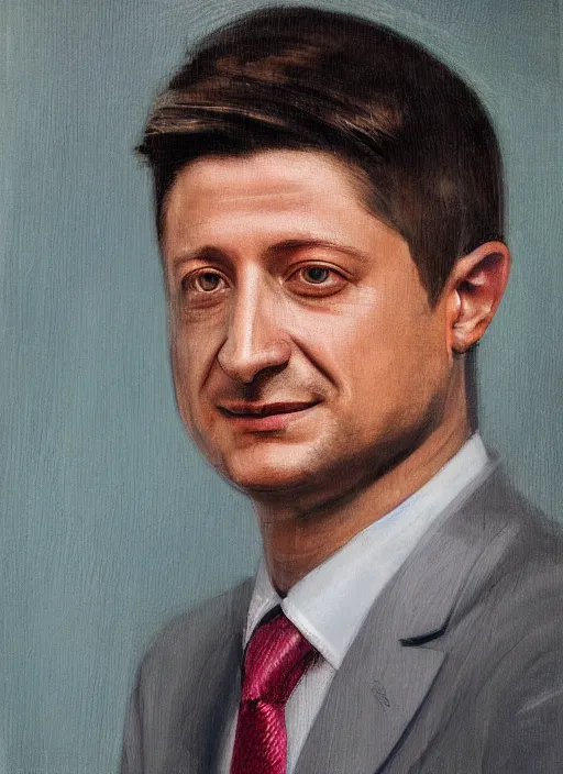 Image similar to portrait of Zelensky, realistic, Highly detailed.