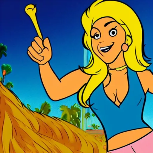 Prompt: Shakira in the style of Hanna-Barbera Cartoons