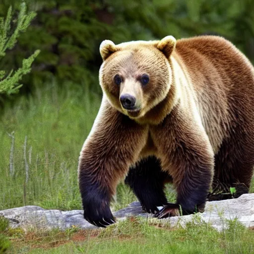 Image similar to yo mama's so fat, when she goes camping, the bears hide their food.