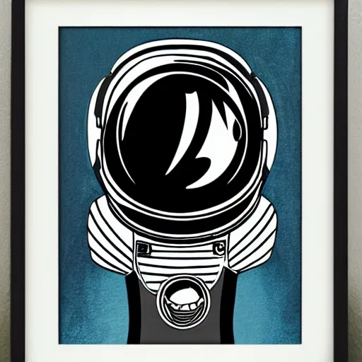 Prompt: art deco astronaut