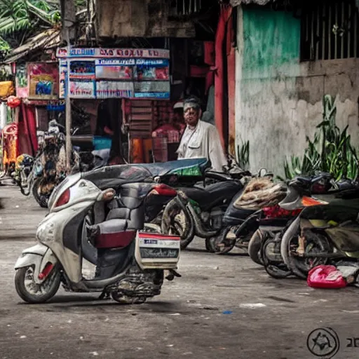 Image similar to jakarta undercover, award winning photo.