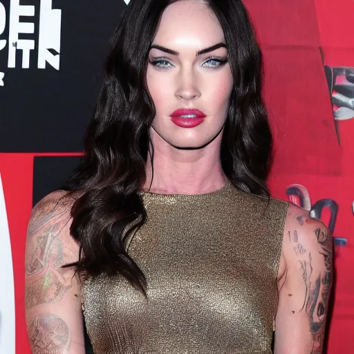 Prompt: megan fox quadriplegic queen