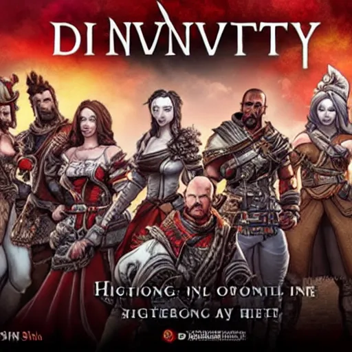 Image similar to divinity original sin 2 movie poster, high detail