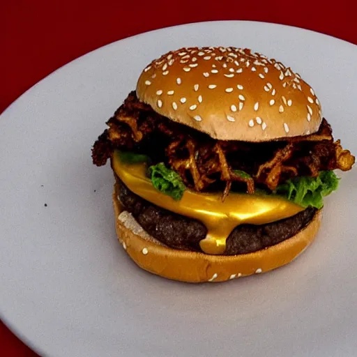 Image similar to a golden burger