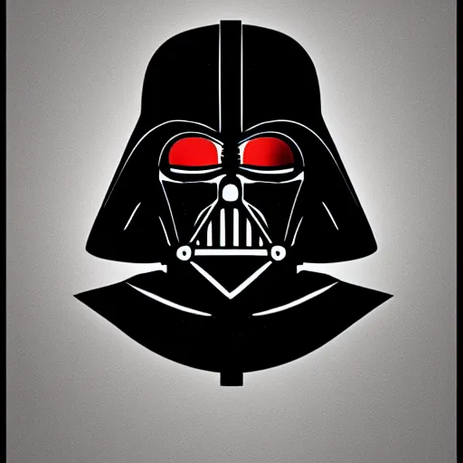 Prompt: Darth vader, minimalistic, flat edges, geometric shapes, wallpaper, artstation