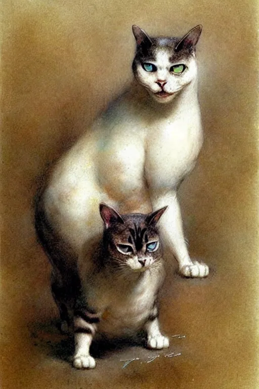 Prompt: ( ( ( ( ( muscular cat bodybuilder made from glass. muted colors. ) ) ) ) ) by jean - baptiste monge!!!!!!!!!!!!!!!!!!!!!!!!!!!
