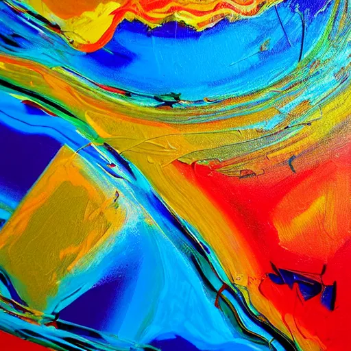 Prompt: abstract painting by carla sa fernandes, colorful, emotional creation