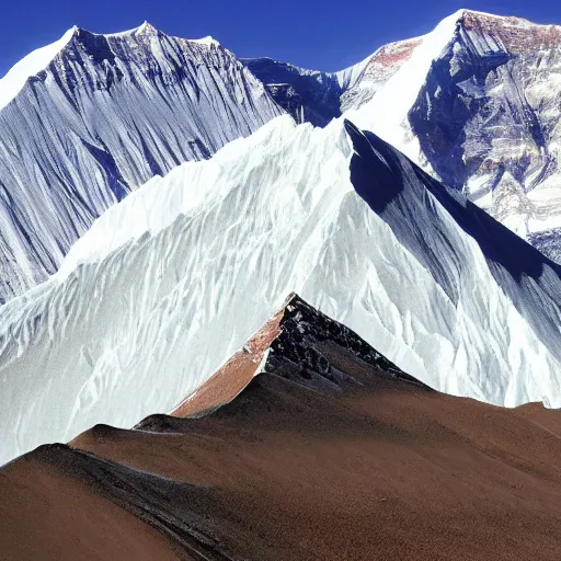 Image similar to mound of salt shaped mount everest