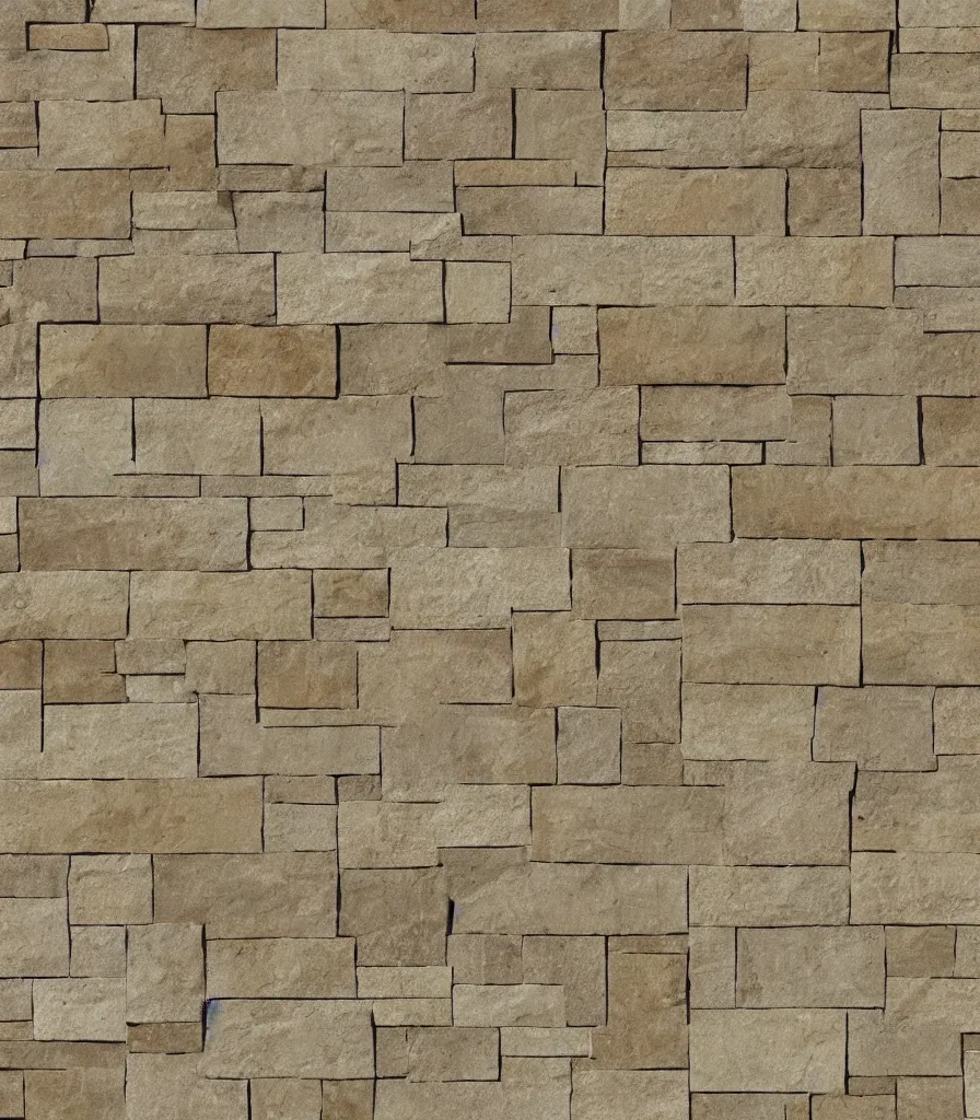 Image similar to texture map of beige stone with horizontal rectilinear engraving cutout