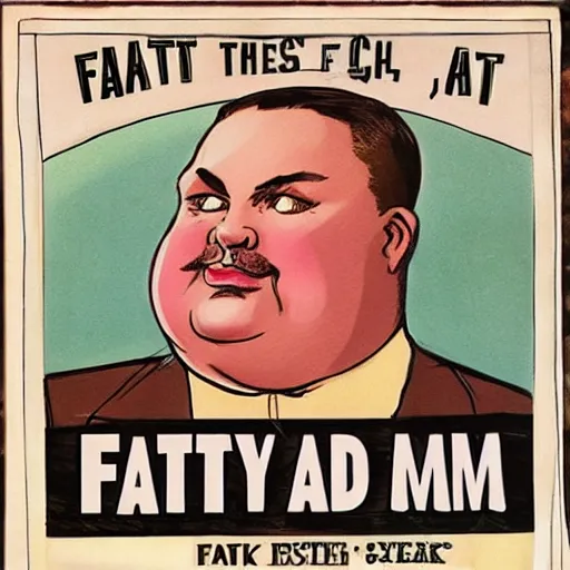 Image similar to fat man we respect you a lot fat man, snake oil CMO