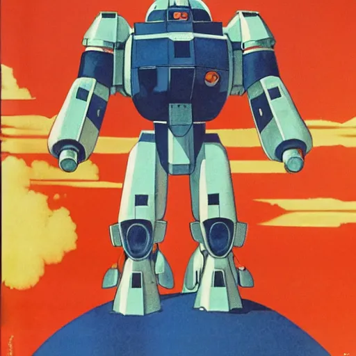 Image similar to gouf mobile suit armed with scifi weapons by chesley bonestell, karel thole, carole feuerman, bandai box art. realistic, trending on artstation