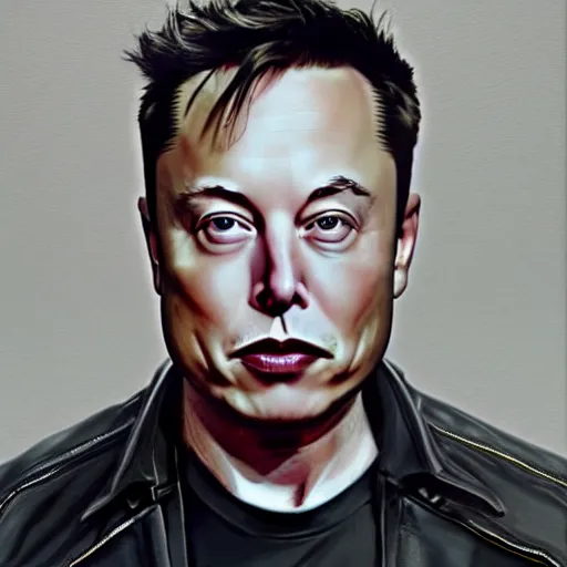 Image similar to elon musk with head like beets, portrait, hyper realistic, hyper detailed, cfg _ scale 1 5