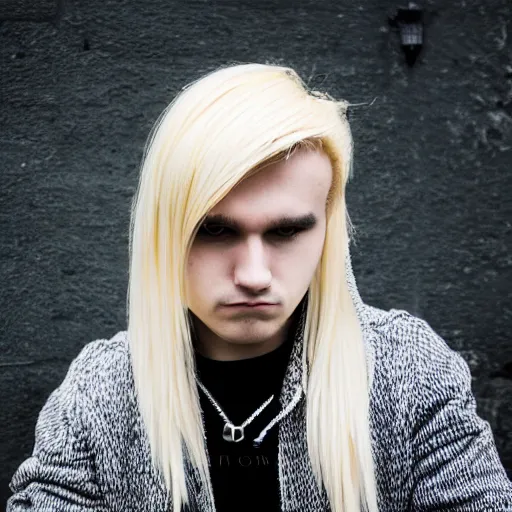 Image similar to light blonde Emo ftm photography