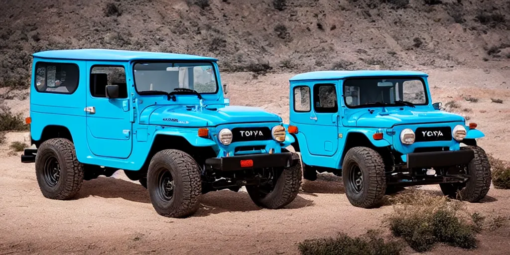 Image similar to “2022 Toyota FJ40, ultra realistic, 4K”