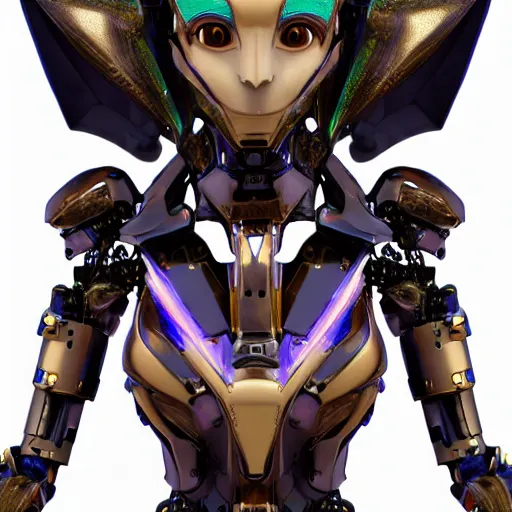 Prompt: a highly detailed close-up bust, of an awe-inspiring beautiful cute humanoid anthropomorphic robotic mecha female dragon, with smooth and streamlined armor, standing and posing elegantly in front of the camera, well detailed head with two LED eyes, sharp teeth, two arms, digital art, artstation, DeviantArt, professional, octane render, sunset lighting