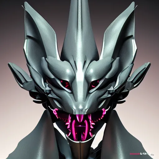 Prompt: stunning bust of a beautiful anthropomorphic humanoid robot mecha female dragon, with smooth and streamlined armor, standing and posing elegantly, well detailed dragon head with epic LED eyes and a beautiful glowing maw, sharp and dangerous sleek design, two arms, beautiful digital art, artstation, DeviantArt, FurAffinity, professional, depth of field, close-up, hd, octane render, sunset lighting