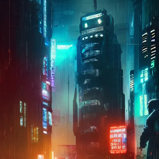 Prompt: cyberpunk blade runner vibe starring wilem defoe movie still