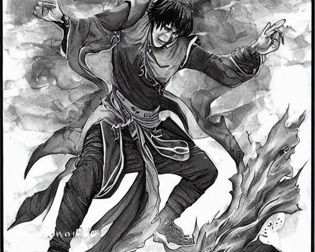 Image similar to jackie chan as an earth mage casting an earth magic spell, fantasy art, d & d, extremely detailed, high quality, award - winning,