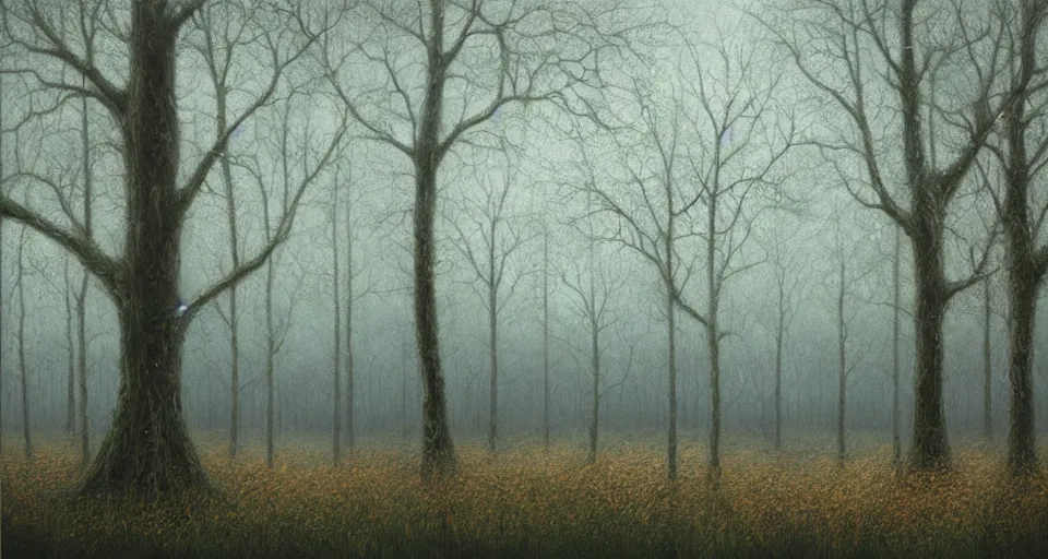 Image similar to Enchanted and magic forest, by lee madgwick