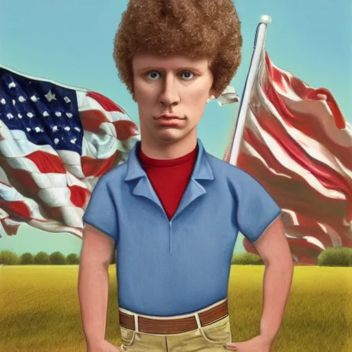 Image similar to napoleon dynamite is elected president of the united states, 4k, realism