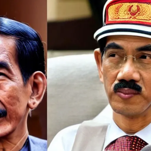 Image similar to joko widodo ( 1 9 2 8 ) bertemu dengan hitler - atas perjanjian kerjasama kereta cepat jerman - pertemuan ini berlangsung alot - tetapi akhirnya berujung dengan makan malam