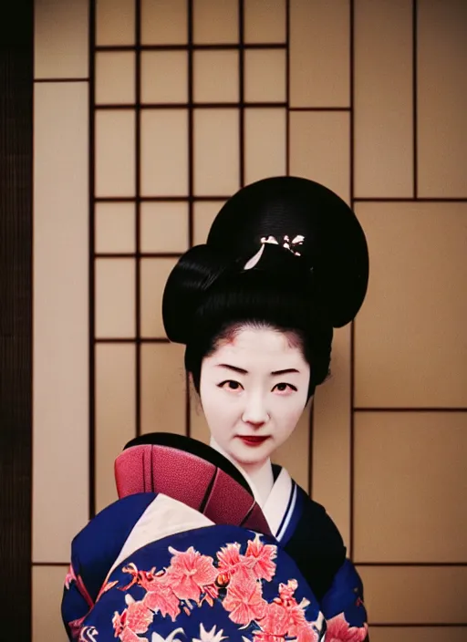 Image similar to Portrait Photograph of a Japanese Geisha Fuji Superia 200